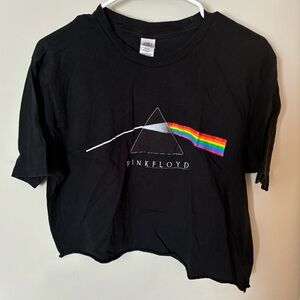 ANTHILL ROCKWARE black Pink Floyd crop top - large